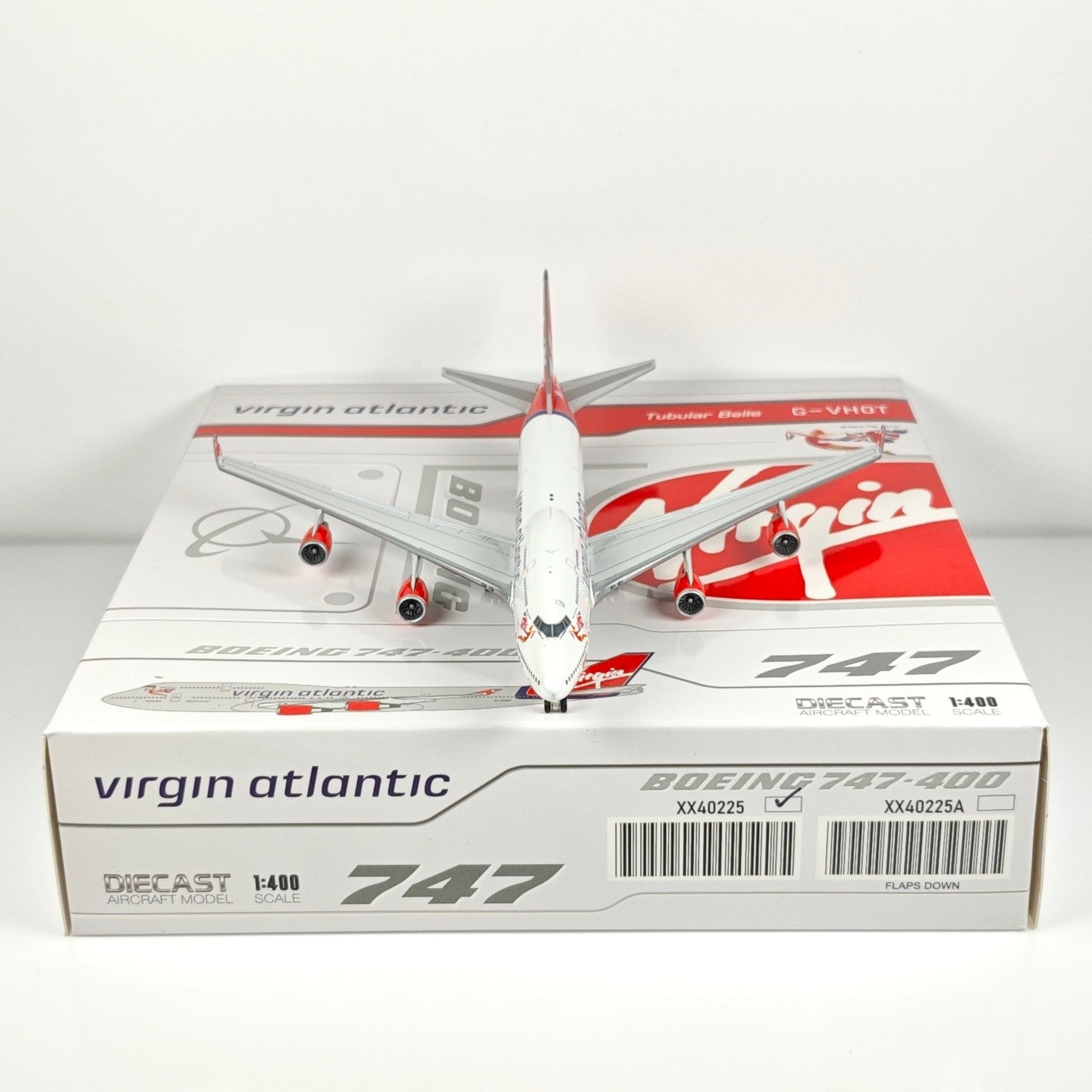 1:400 JC Wings Virgin Atlantic Boeing 747-400 Airplane Diecast Aircraft Model