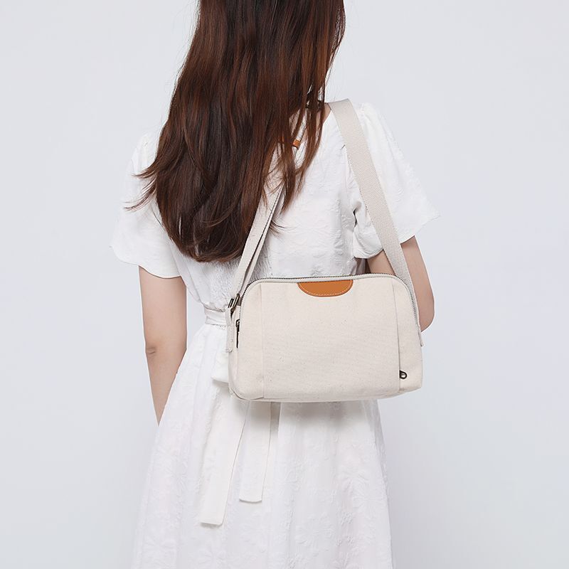 Canvas Bag Versatile Armpit Shoulder Bag Messenger Bags Canvas Purse Cotton 1 PC