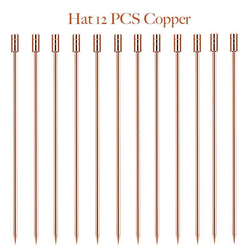Cocktail Picks Fruit Sticks Bar Tool Drink Stirring Martini Accessory 11cm Metal