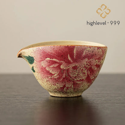 Handmade Ceramic Antique Style Fairness Cup 150ml 5.1oz Chinese Kung Fu Tea Set