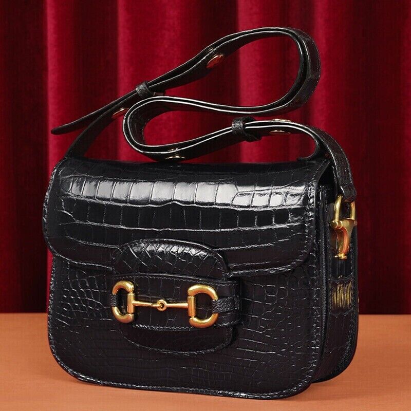 Original CrocodileBelly Skin Bags, Women's Luxury Shoulder Party/Cocktail Bag