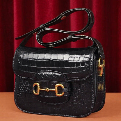 Original CrocodileBelly Skin Bags, Women's Luxury Shoulder Party/Cocktail Bag