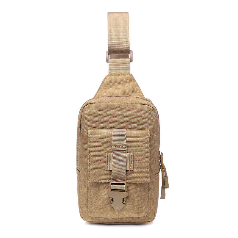 Men's Tactical Military Shoulder Bag Molle Chest Pack Messenger Bags Sling Pack