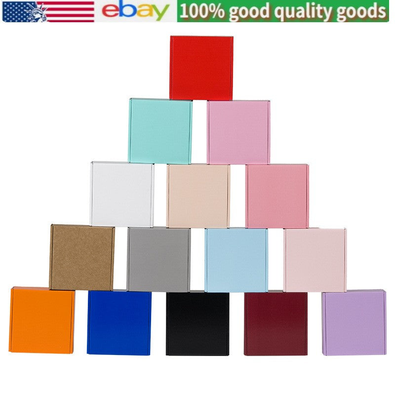 10 pieces corrugated 6"x6"x2", 6"x4"x2" black transport packaging aircraft box