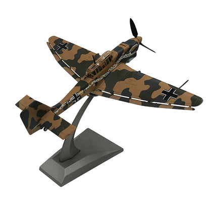 1/72 WWII German Air Force Stuka Ju-87 Bomber Model Military Fighter Ornaments B
