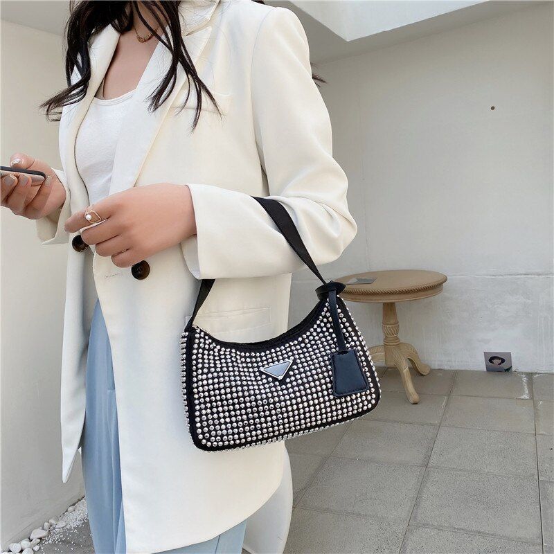 Leather Underarm Shoulder Bag Fashion Small Purse Handbag Tote Bag 15*23*6CM 1PC