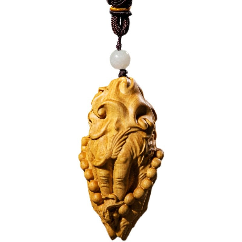 7.5 X 4 X 3.2 CM Boxwood Carving Figurine Netsuke : Hands Praying