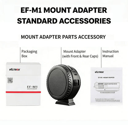 Viltrox EF-M1 Adapter – Canon EF/EF-S to M4/3 with AF, EXIF, Firmware Upgrade