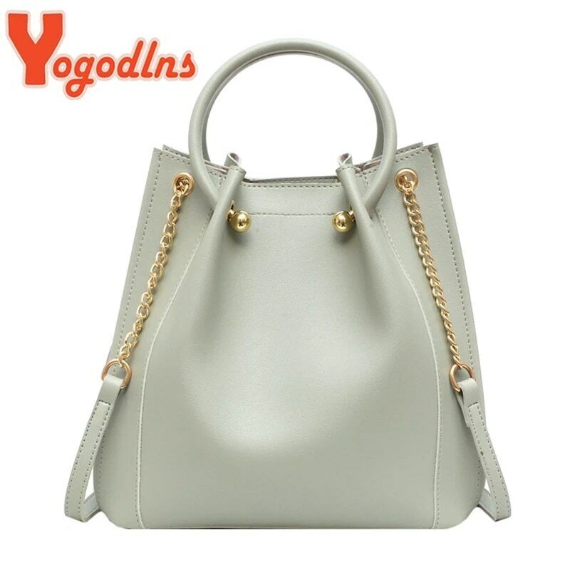 Fashion Handbags Large Capacity PU Leather Bucket Crossbody Bag Shoulder Bag