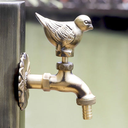 Decorative Garden Faucet Brass Animal Shape Bibcock Retro Tap Bathroom Accessory