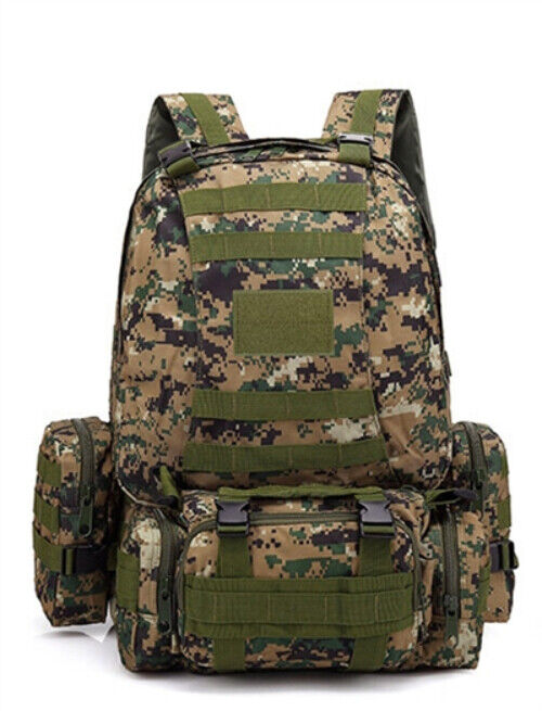 4 in 1 Backpack 55L Tactical Backpack Bag Army Rucksack Outdoor Sport Travel