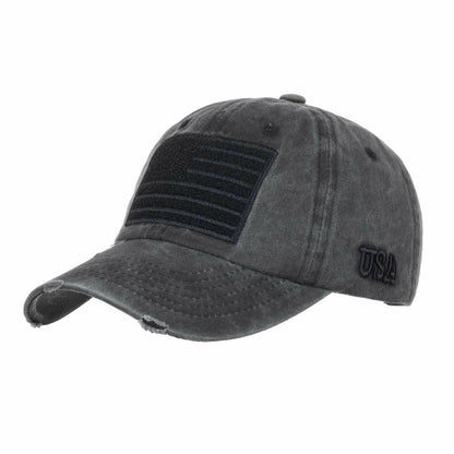 Cap Adjustable Snapback Hat Baseball Retro Flag Embroidery Baseball Headwear 1PC