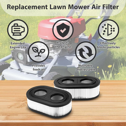 3PCS Air Filter Kits for Briggs And Stratton 798452 593260 5432 5432K Lawn Mower