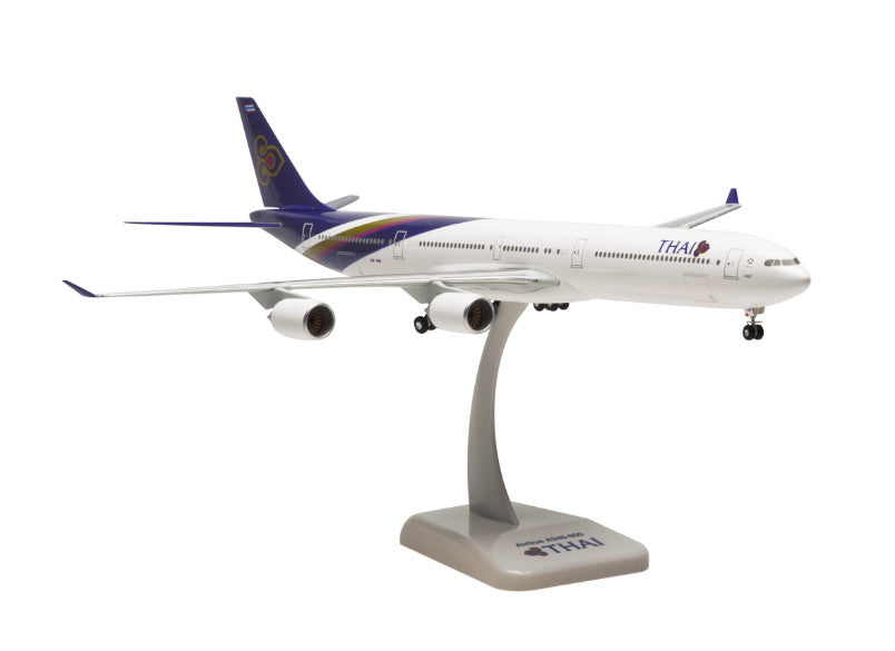1:200 38CM Hogan THAI AIRBUS A340-600 Passenger Airplane ABS  Plastic Model