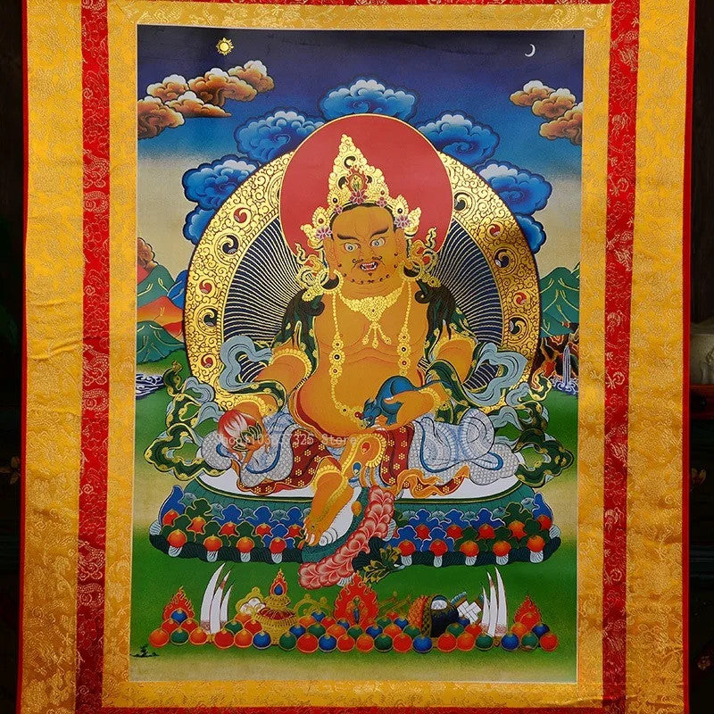 Tibetan Buddhist Hall Decoration Painting Temple Offering Blessings Supplies