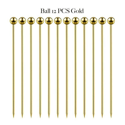 Cocktail Picks Fruit Sticks Bar Tool Drink Stirring Martini Accessory 11cm Metal