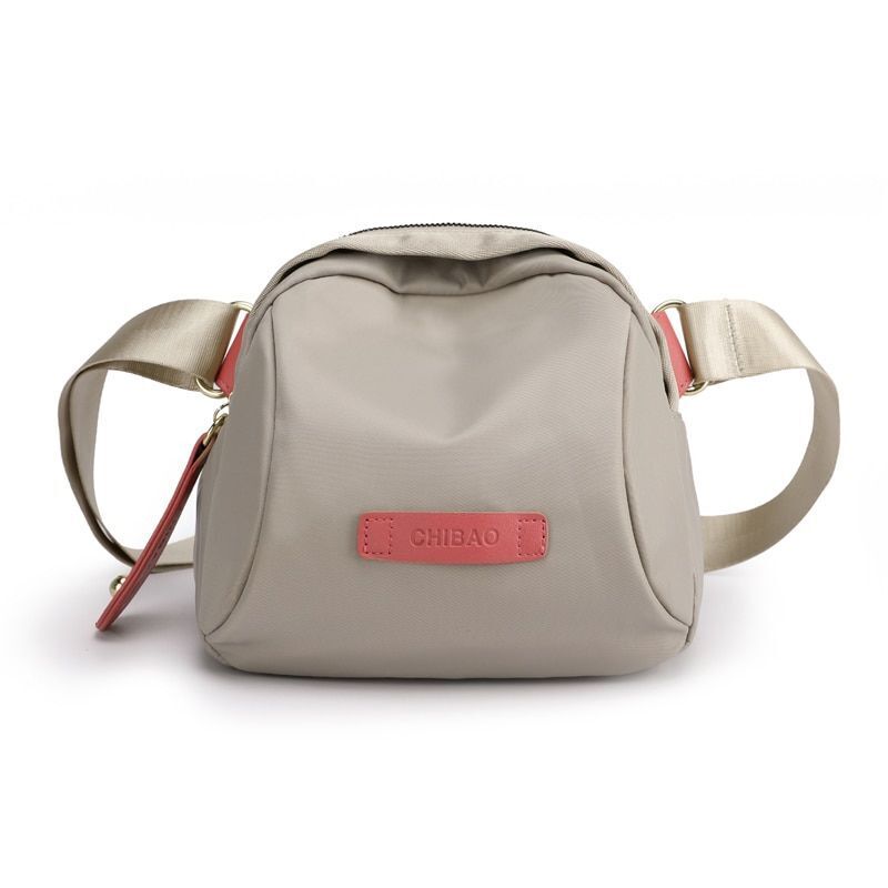 Small Shell Shoulder Bag Nylon Wide Strap Crossbody Bag Soft Waterproof Purses