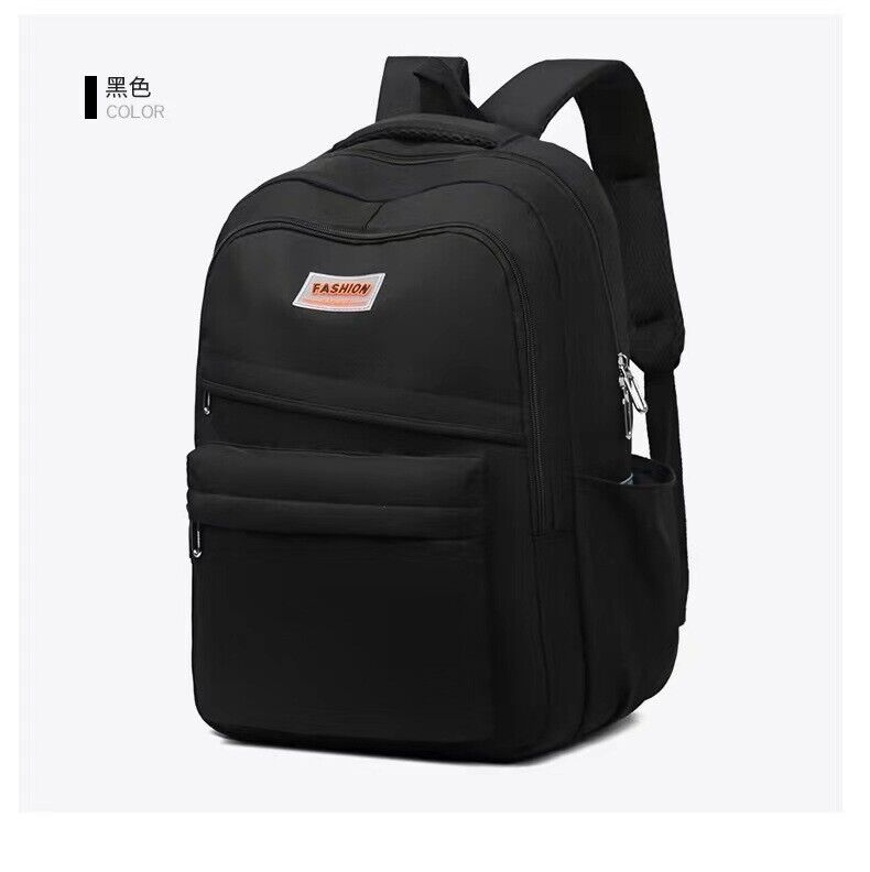 18" Canvas Boy Girls School Bag Book Bag Women Laptop Travel Backpack Rucksack