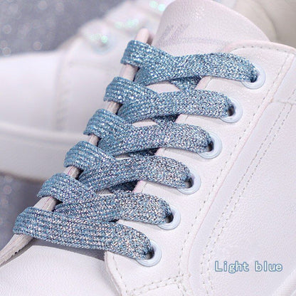 Shoelaces Colorful Sparkling Flat Athletic Sneakers Shoes Boot Strings 100-160cm