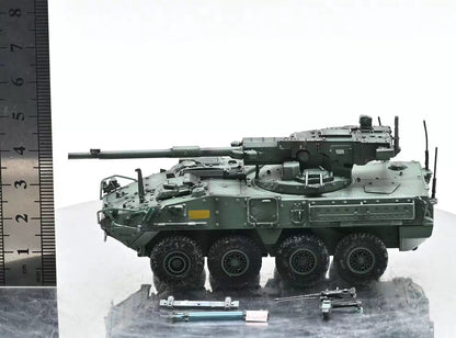1/72 Sanrong US M1128 Stryker Mobile Artillery Armored Vehicle Tank Green Model