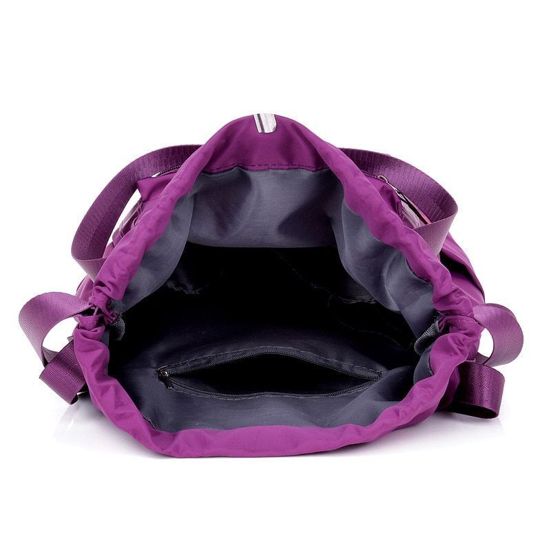 Nylon Backpacks Drawstring Rucksack Multifunction Shoulder Bag Travel Schoolbags