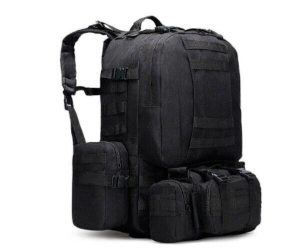 Tactical Backpack 4 in 1 Military Army Backpack Sport Bag Hiking Camping Travel