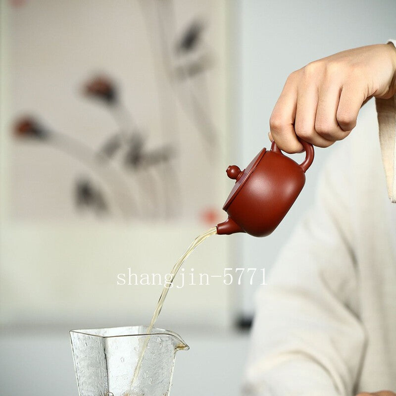 3.4oz Marked Tea Pot Traditional 7 Infuser Holes Real Yixing Zisha Dahongpao Pot