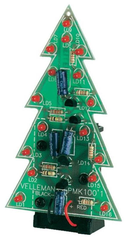 Velleman MK100 Electronic Christmas Tree Soldering Practice Kit