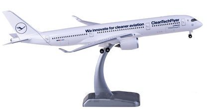 1:200 33CM Hogan Lufthansa AIRBUS A350-900 Passenger Aircraft ABS Plastic Model