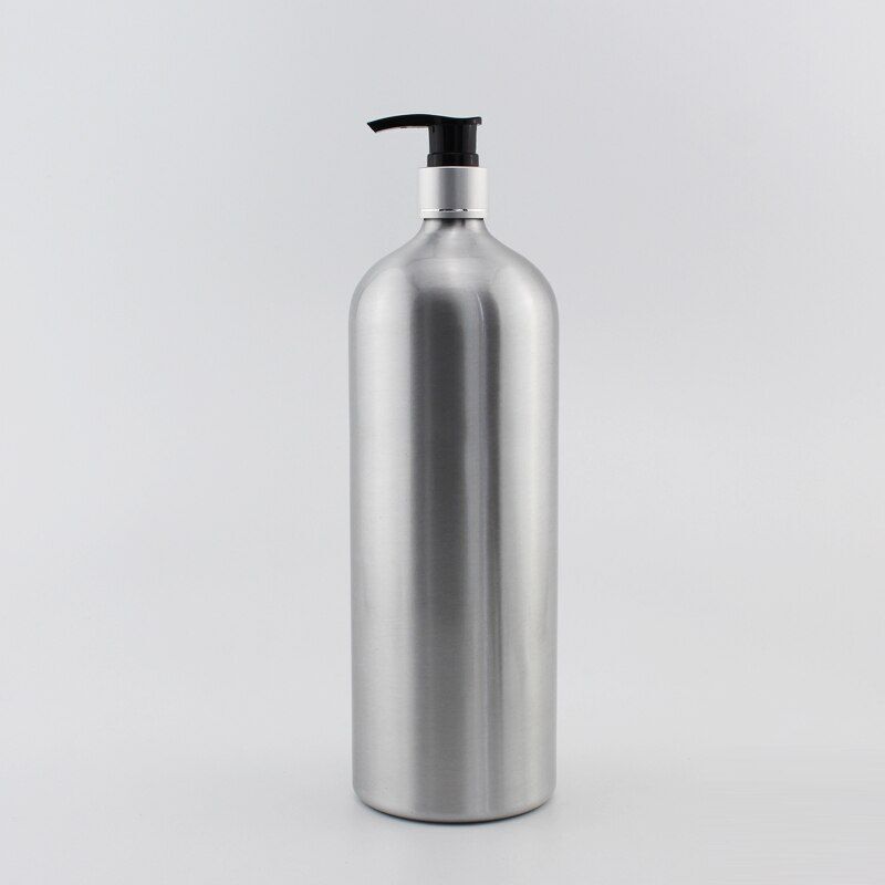 Aluminum Bottles Empty Liquid Soap Essential Oil Metal Container W/ Screw Cap 1L