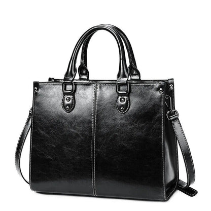 Women Handbag Cross Shoulder Tote Bag Cowhide Messenger Top Handle Bags