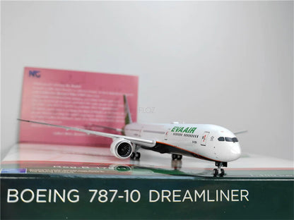 NG Models EVA Air for Boeing B787-10 B-17811 1:400 Aircraft Pre-built Model