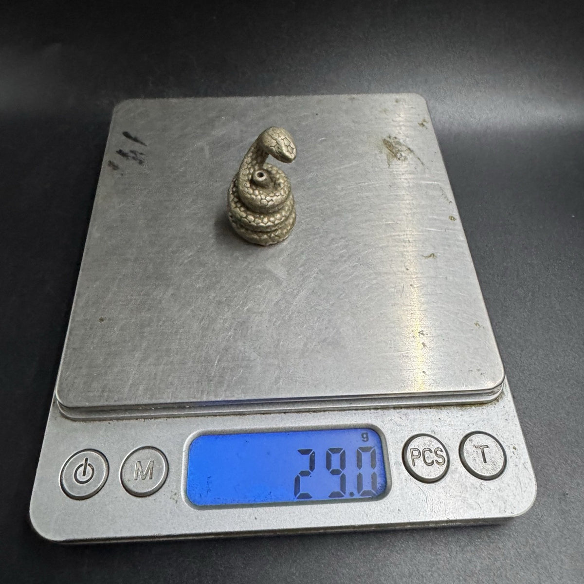 White Brass Mini Snake Incense Holder Cobra Incense Burner Lucky Decor