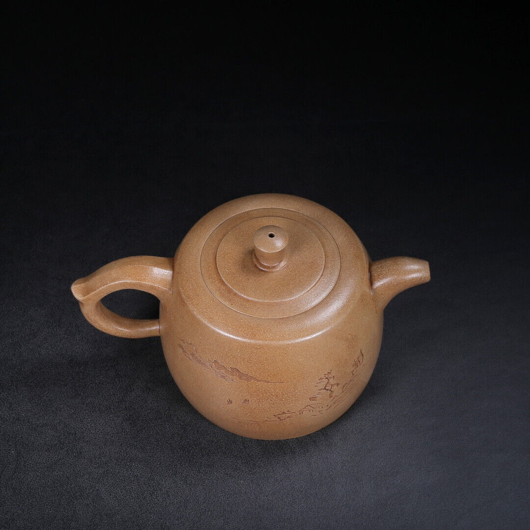 Chinese Yixing Zisha Clay Handmade Exquisite Teapot （井栏 底款：景舟制壶）