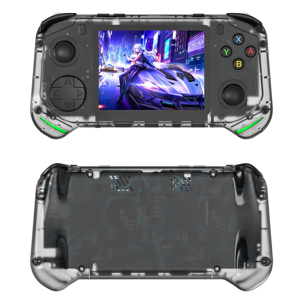 RX6H Handheld Game Console with 64G-128G, Open Source Linux System 3.5 inch
