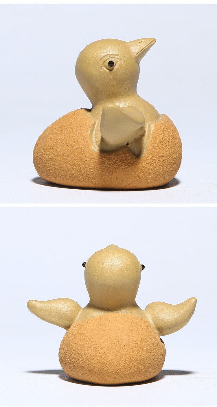 Handicraft Purple Sand Creative Duck Tea Pet Tea Set Sculpture Decoration