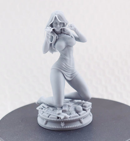 1/24 resin figures model Cat Girl Spider-Woman Unassembled Unpainted