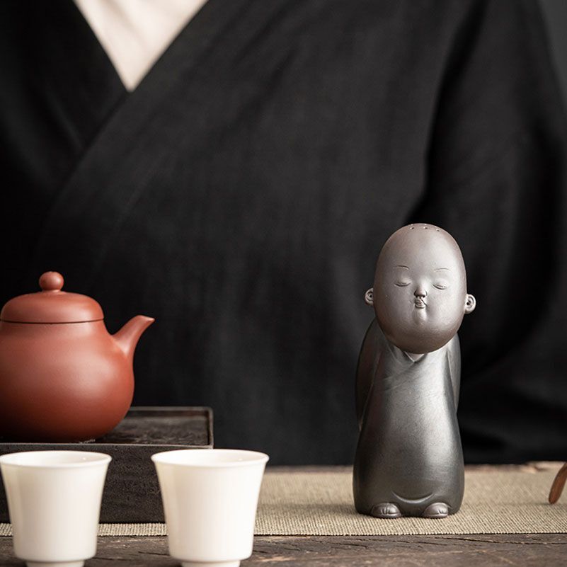 Ceramic Little Monk Decoration Tea Table Decoration Tea Pet Crafts