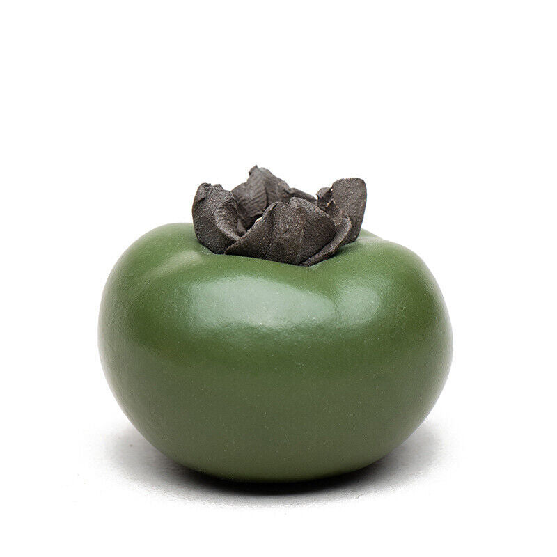 Yixing Handmade Purple Sand Tea Pet persimmon Ornaments Sculpture Accessories