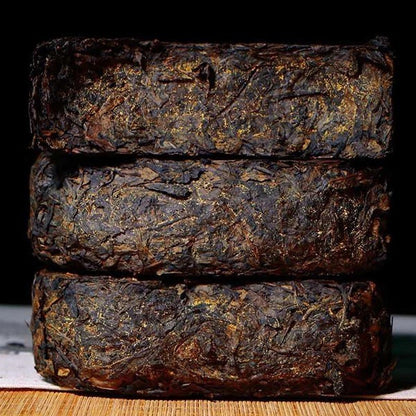 1000g Chinese Hunan Anhua Golden Flower Dark Tea*Fu Zhuan*Gold Fu Brick Tea
