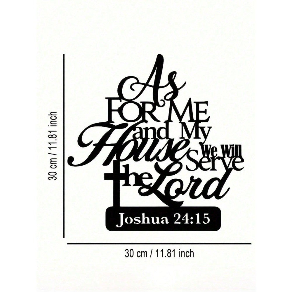 Metal Christian Wall Art Scripture Verse Waterproof Religious Home Decor Gift