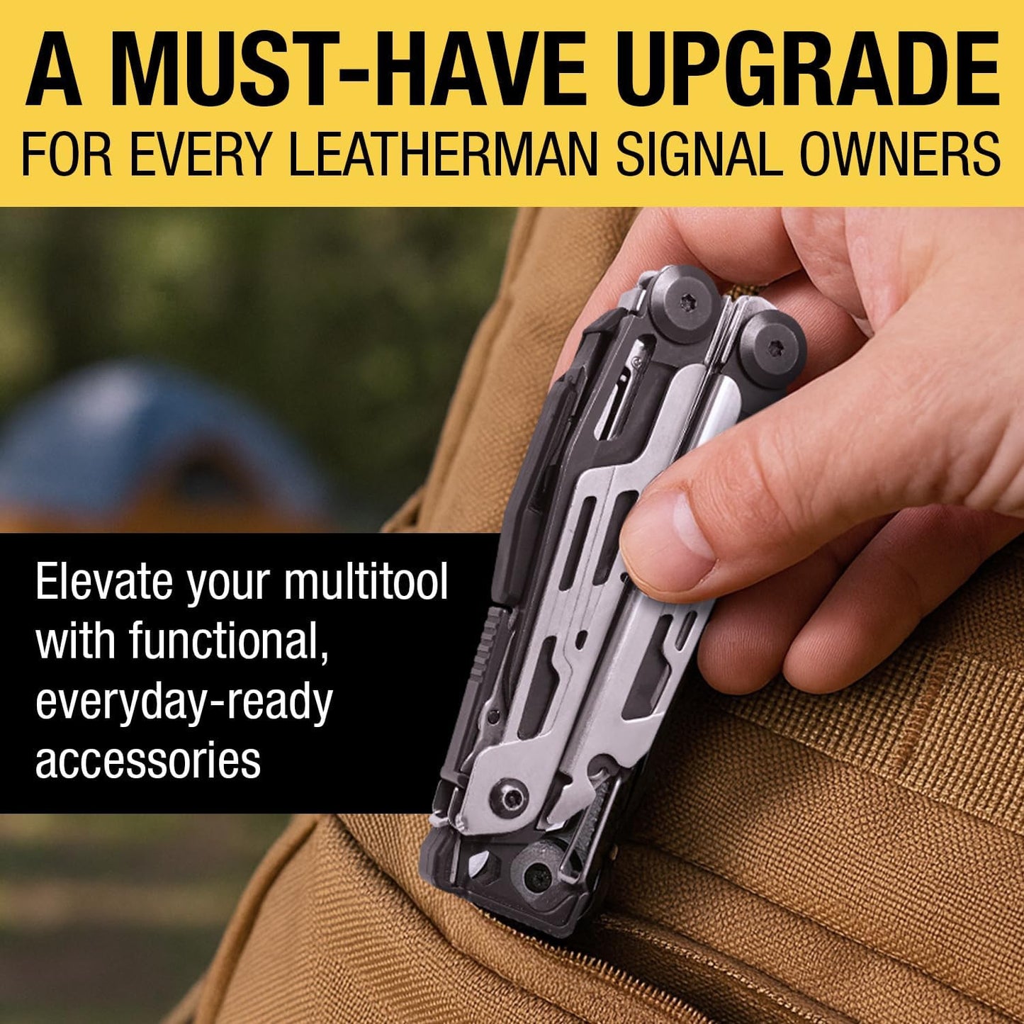 Screwdriver Bit + Tweezer Holder Set Compatible with Leatherman Signal - EDC Upg