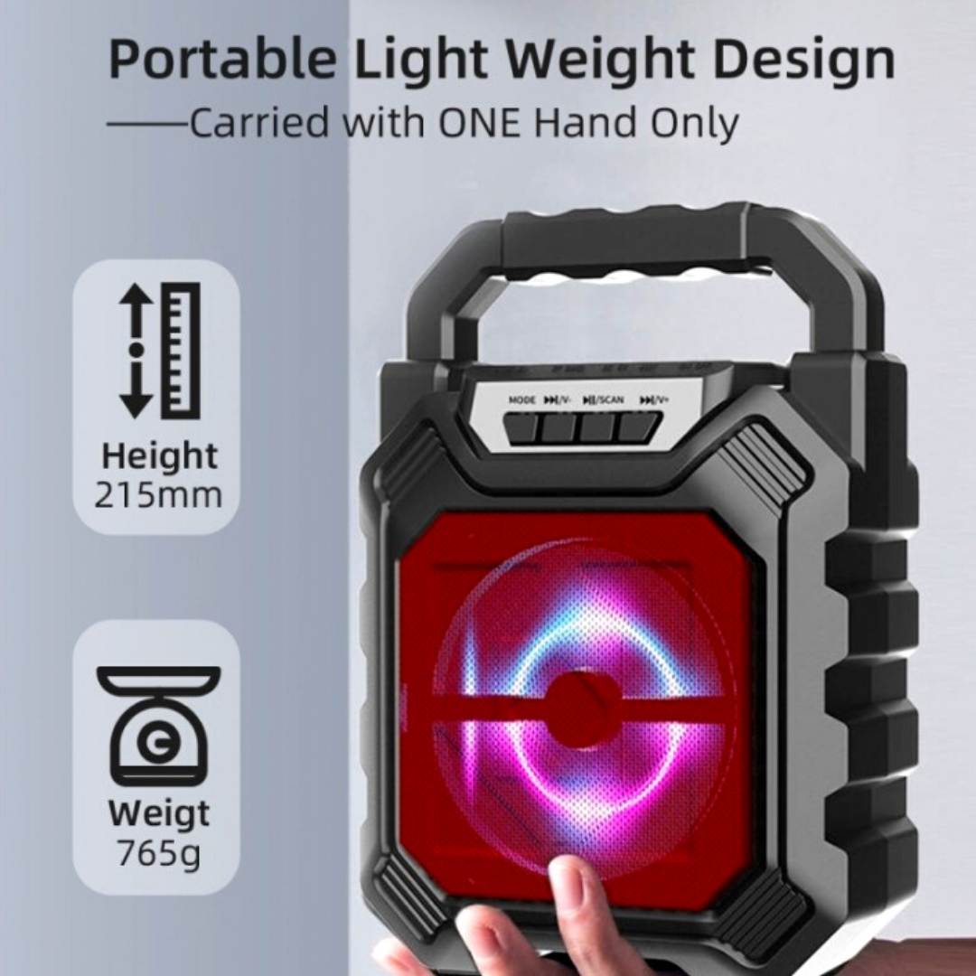 Corneta Bluetooth Bocina Parlante Altavoz Inalambrico LED & Microfono FM Karaoke
