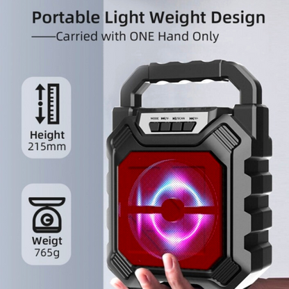 Corneta Bluetooth Bocina Parlante Altavoz Inalambrico LED & Microfono FM Karaoke