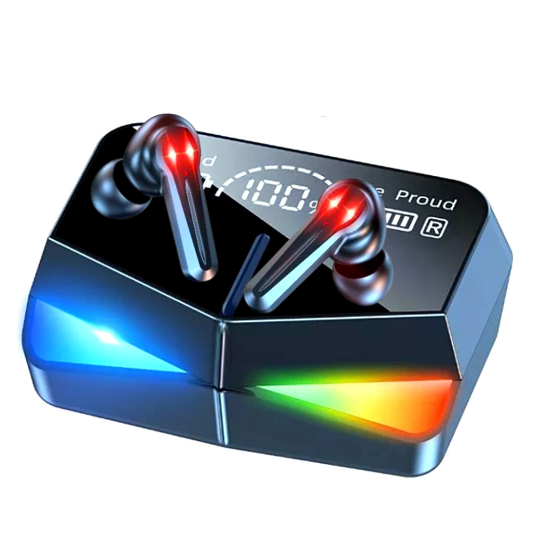 Headphones Wireless Earbuds Bluetooth Headset True Black in ear Dual Gaming US*