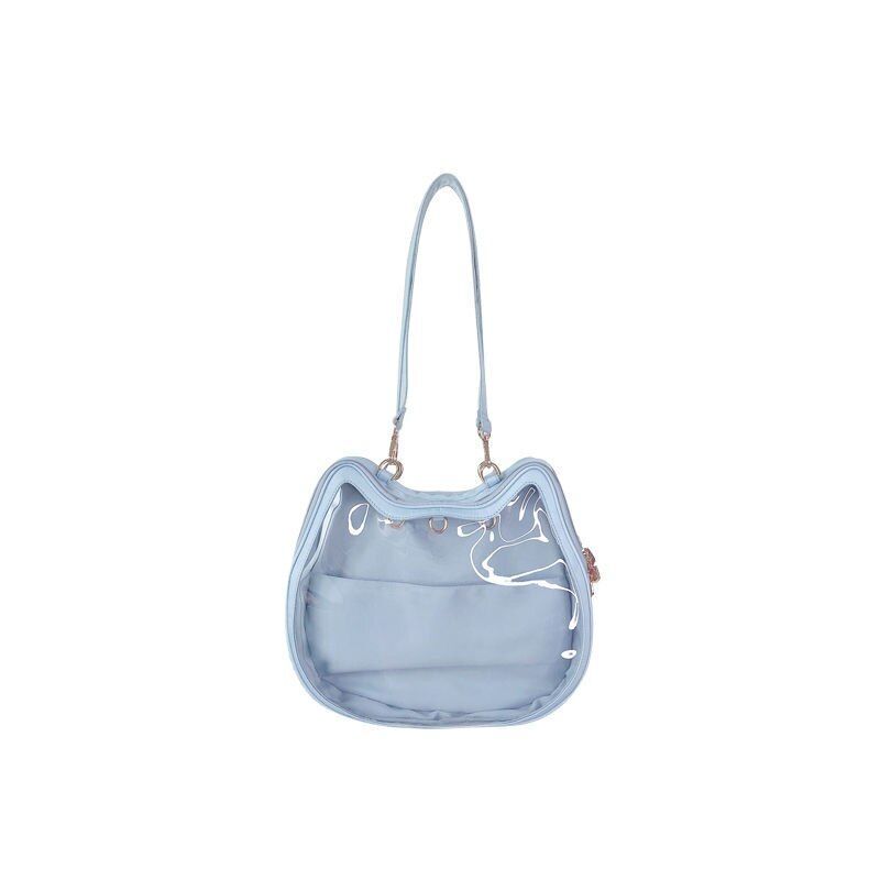 Cute Backpack Clear Front Pocket Transparent Bags Shoulder Bags 23.5*32.5*9.5 CM