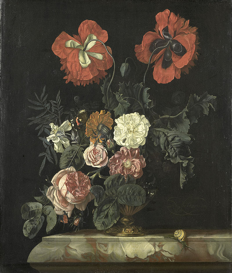 high quality 20x24 oil painting handpainted on canvas "still life with flowers "