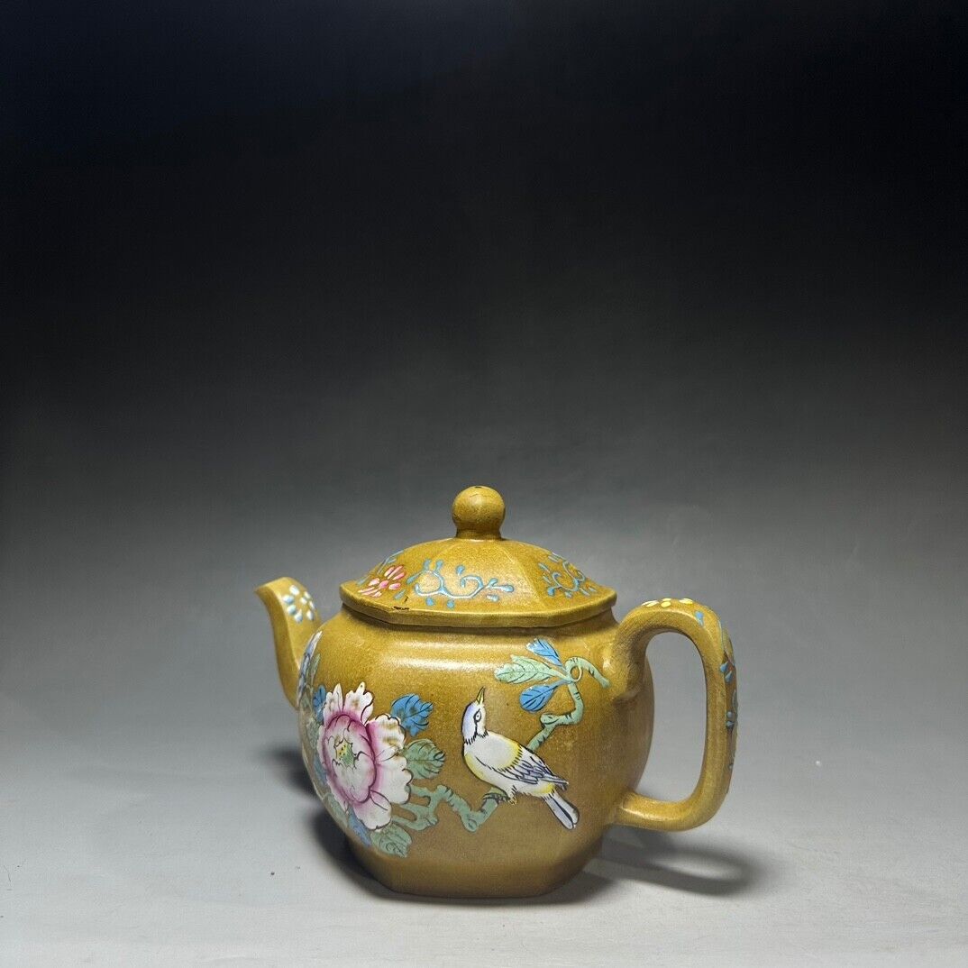 Chinese Yixing Zisha Clay Handmade Exquisite Teapot（六方宫灯 底款：浙甯玉成窑）