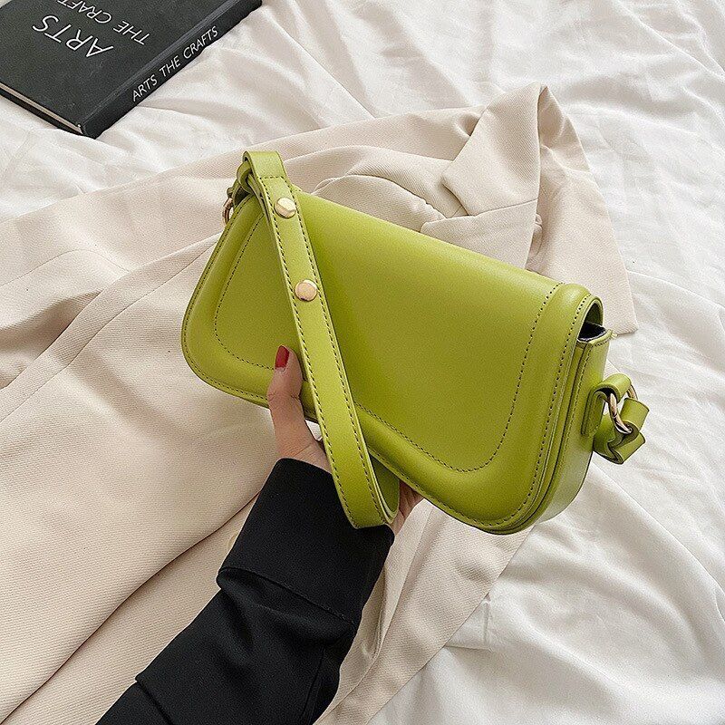 Luxury Synthetic Leather Shoulder Crossbody Bag Underarm Purse Handbag 24*15*6CM