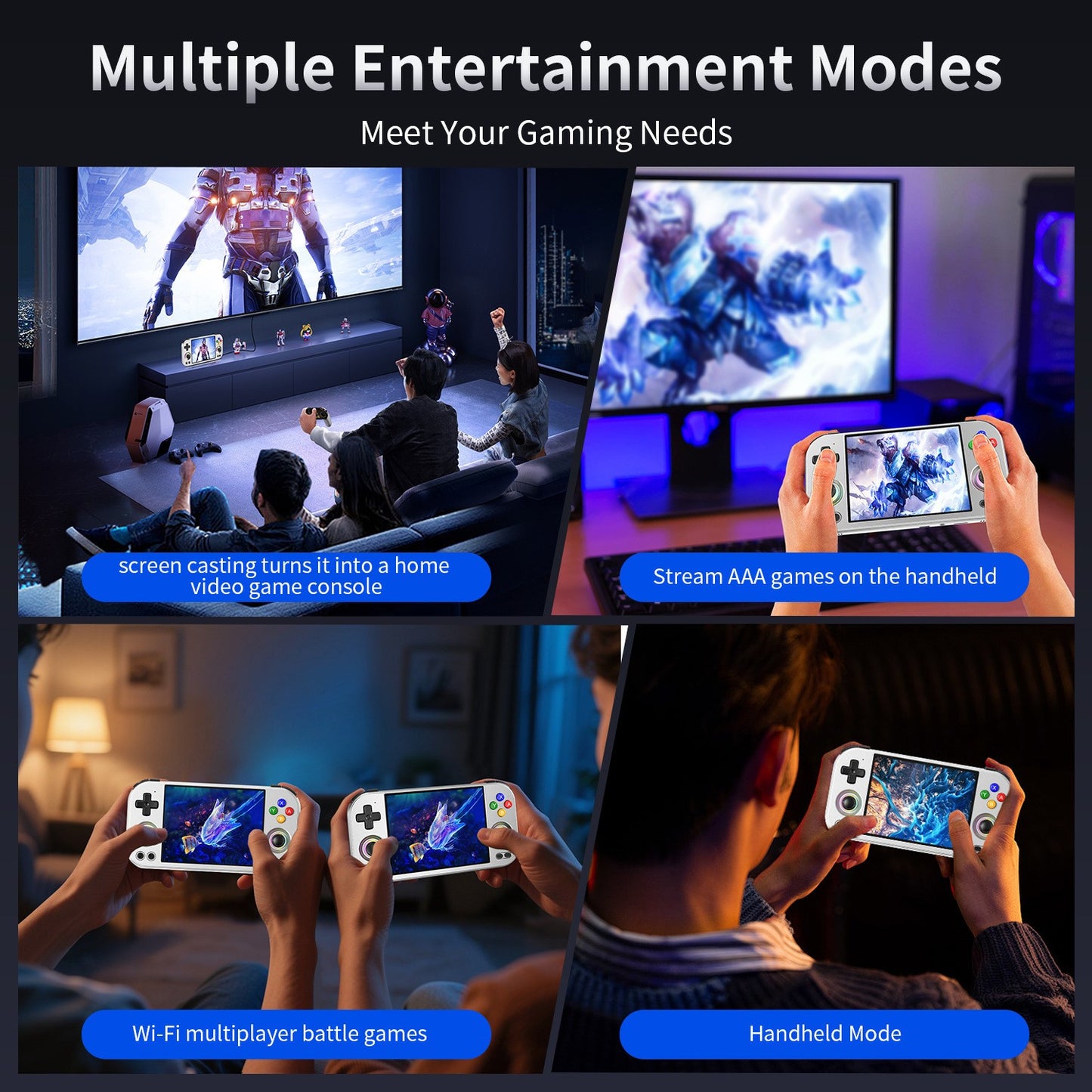 ANBERNIC RG 477M Retro Handheld Game Console Android 14 5300mAh RG477M Gifts 游戏机